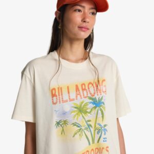 Camiseta Billabong de manga corta Lush Escape Blanco