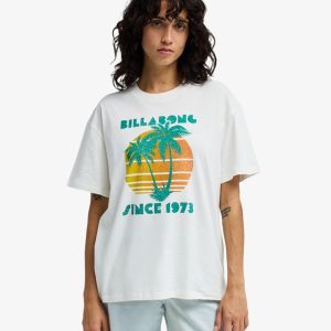 Camiseta Billabong de manga corta My Beach Club Blanco