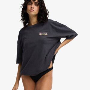 Camiseta Billabong Floral Rocker Negra