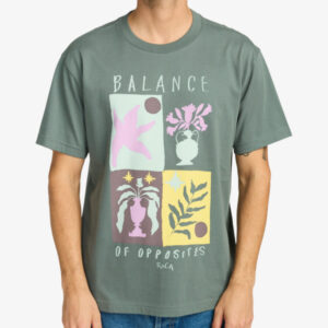 Camiseta Rvca Balance Of Opposites Verde