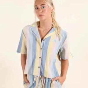 Camisa Oxbow de manga corta Ally Azul