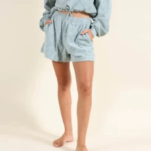 Short de lino OXBOW Coral Verde