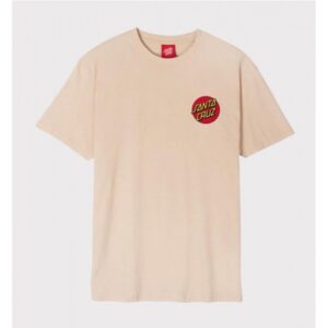 Camiseta Santa Cruz Classic Dot Chest  Beige