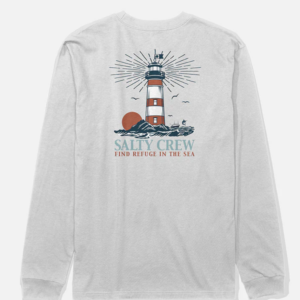 Camiseta salty Crew Manga Larga High Beam Blanca