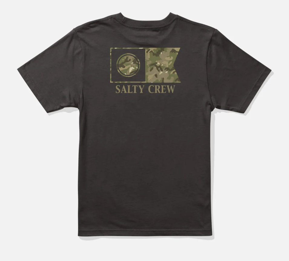 Camiseta Salty Crew Flagship Fill Negra