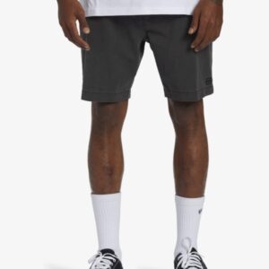 Bermuda Billabong híbrida Crossfire Wave Washed 18"Negro