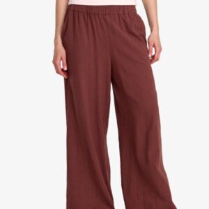 Pantalón Rvca cintura elástica Mujer New Yume Wide Marrón