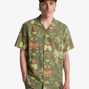 Camisa Billabong Manga Corta Hombre Vacay Verde