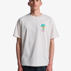 Camiseta Rvca de manga corta Hombre Frond Mural Beige