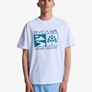 Camiseta Rvca manga corta Hombre Harvester Blanco