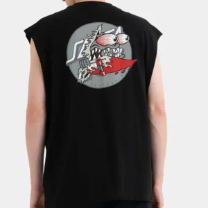 Camiseta Santa Cruz Meek Slashed Dot Vest Negra