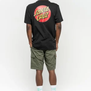 Camiseta Santa Cruz Classic Dot Chest Negra
