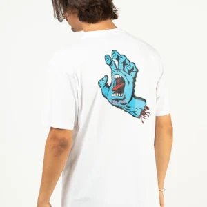 Camiseta Santa Cruz Screaming Hand Chest Blanca