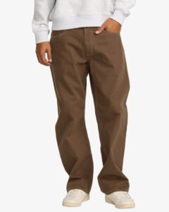 Pantalón Rvca Dayshift 5 Pocket Hombre Marrón