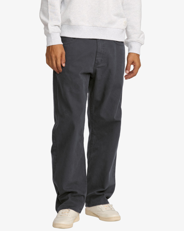 Pantalón Rvca Dayshift 5 Pocket Hombre Gris