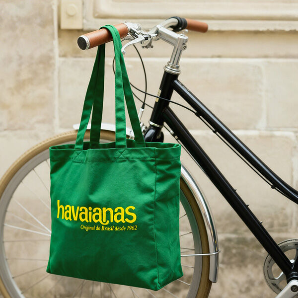 Bolso Tote Havaianas De Playa XL Logo Verde - Imagen 4