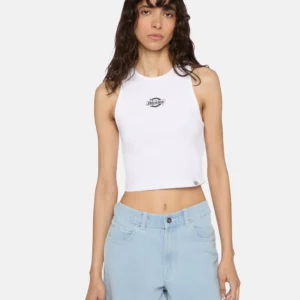Camiseta Top Dickies de tirantes ligero Powers Blanco