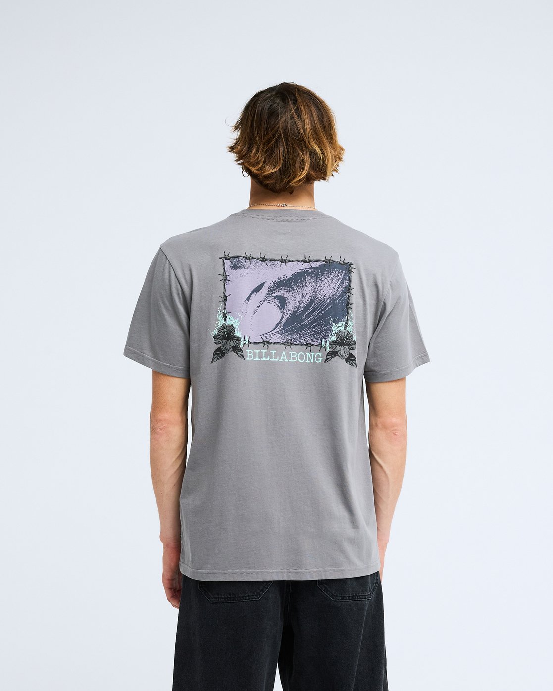 Camiseta Billabong Retro Poster Gris