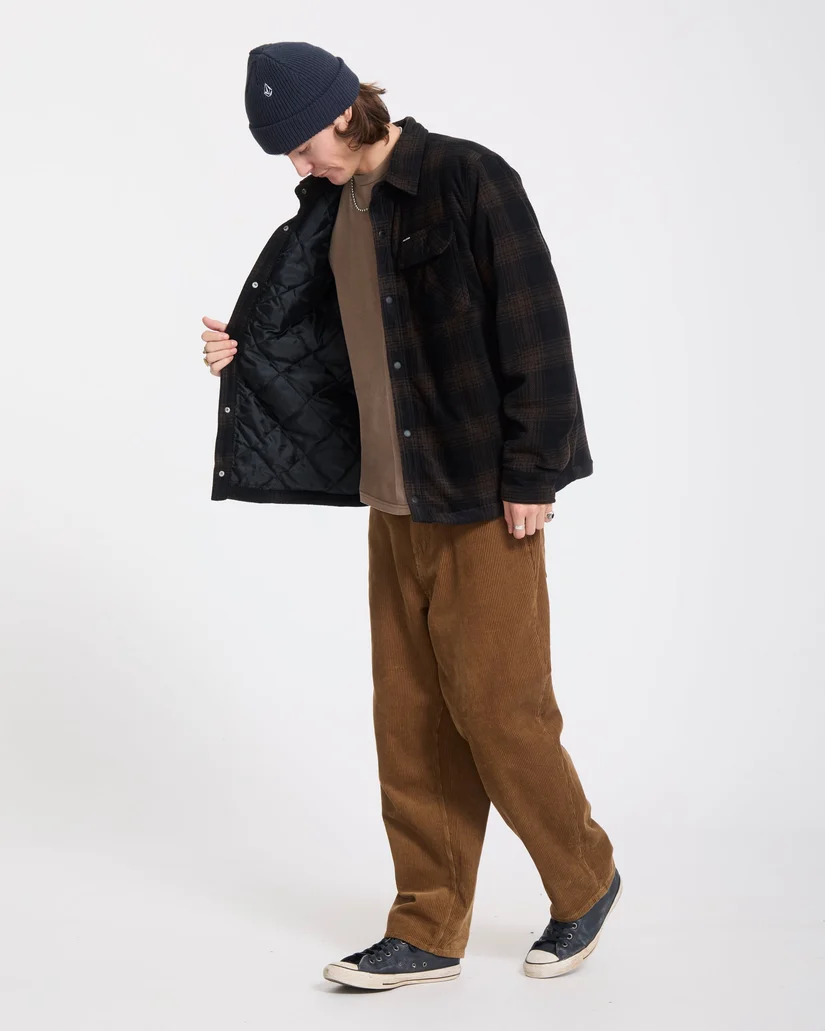 Cazadora Volcom Bowered Fleece Marrón - Imagen 4