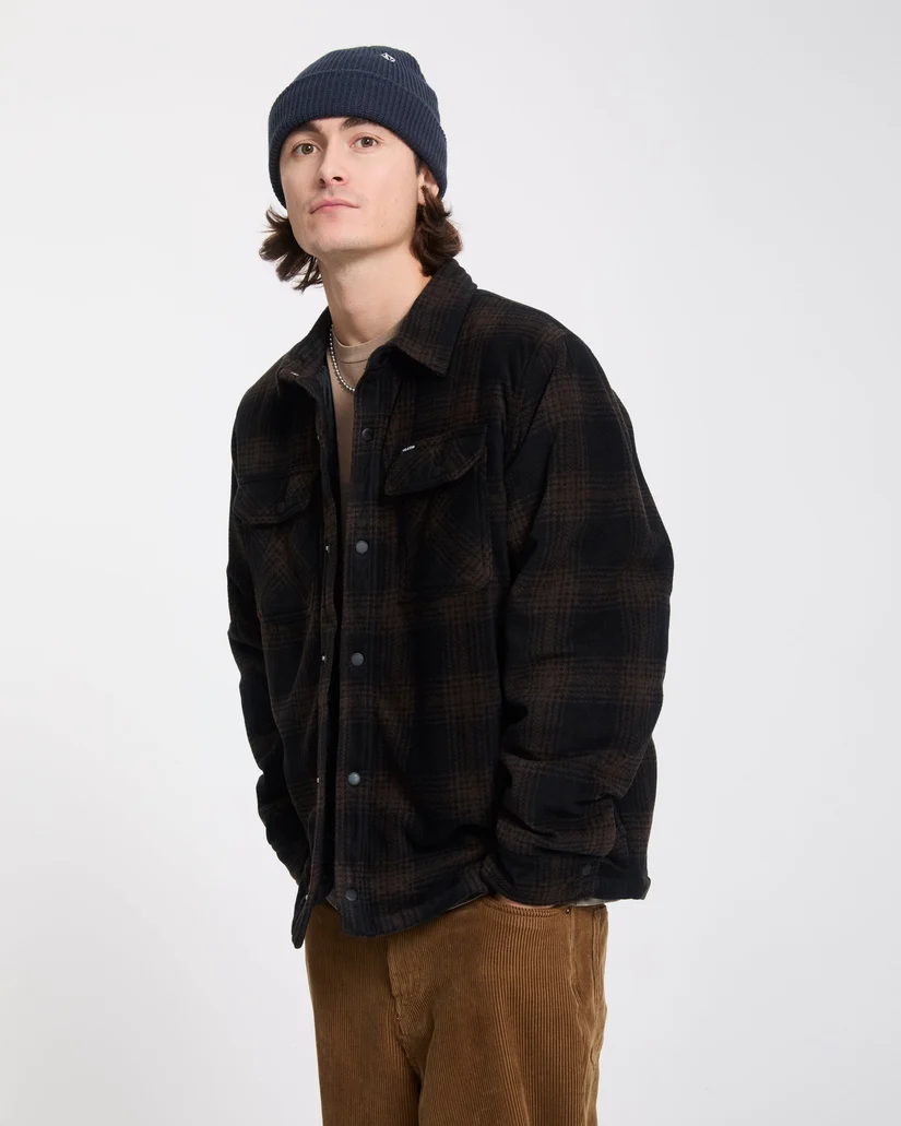 Cazadora Volcom Bowered Fleece Marrón - Imagen 2