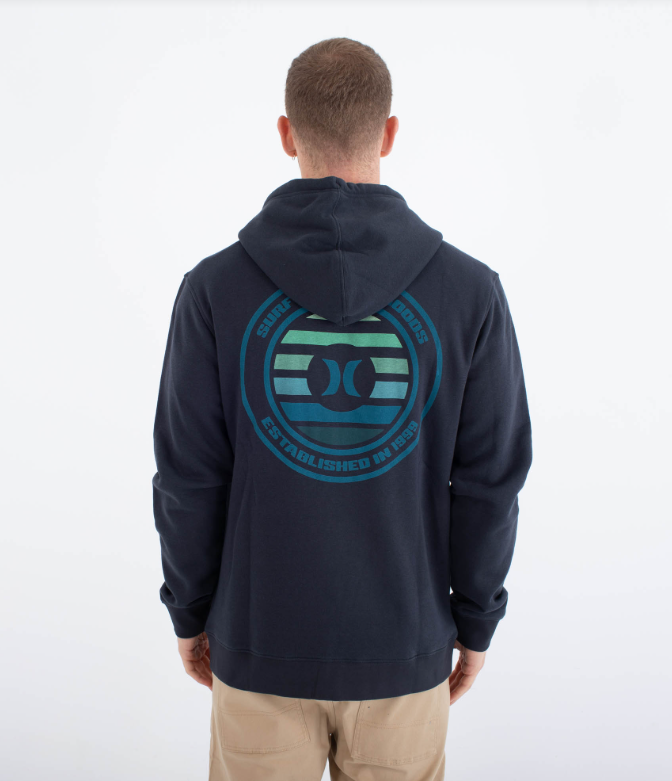 Sudadera Hurley con capucha Louis Zip Azul
