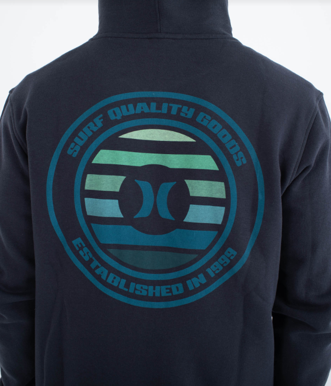 Sudadera Hurley con capucha Louis Zip Azul - Imagen 3