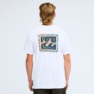 Camiseta Billabong Crayon Wave Blanca