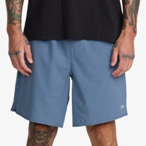 Short Rvca Yogger Stretch 17" Azul