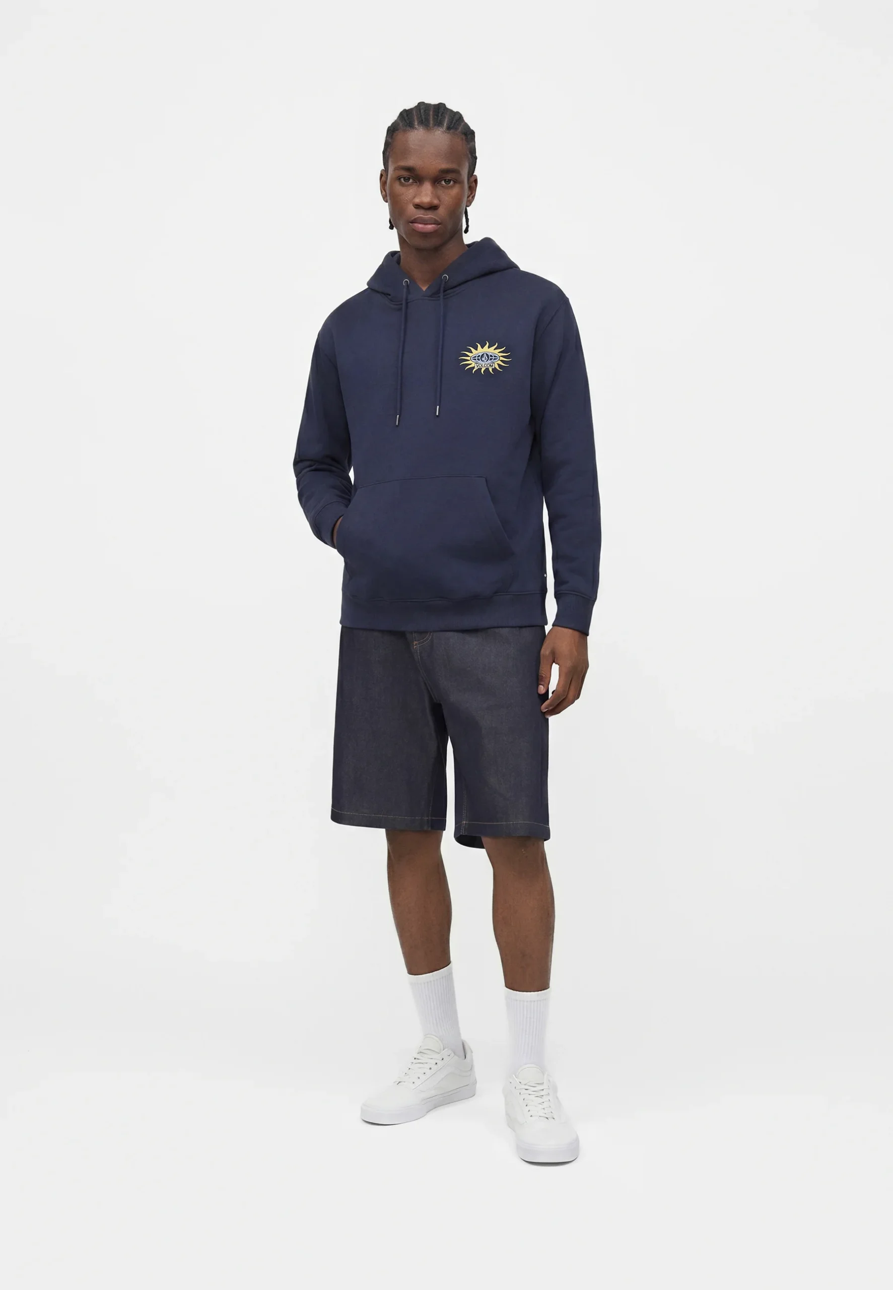 Sudadera Volcom con capucha Watanite Azul Marino - Imagen 5