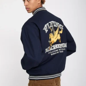 Cazadora Volcom bomber Flying Machines Azul Marina