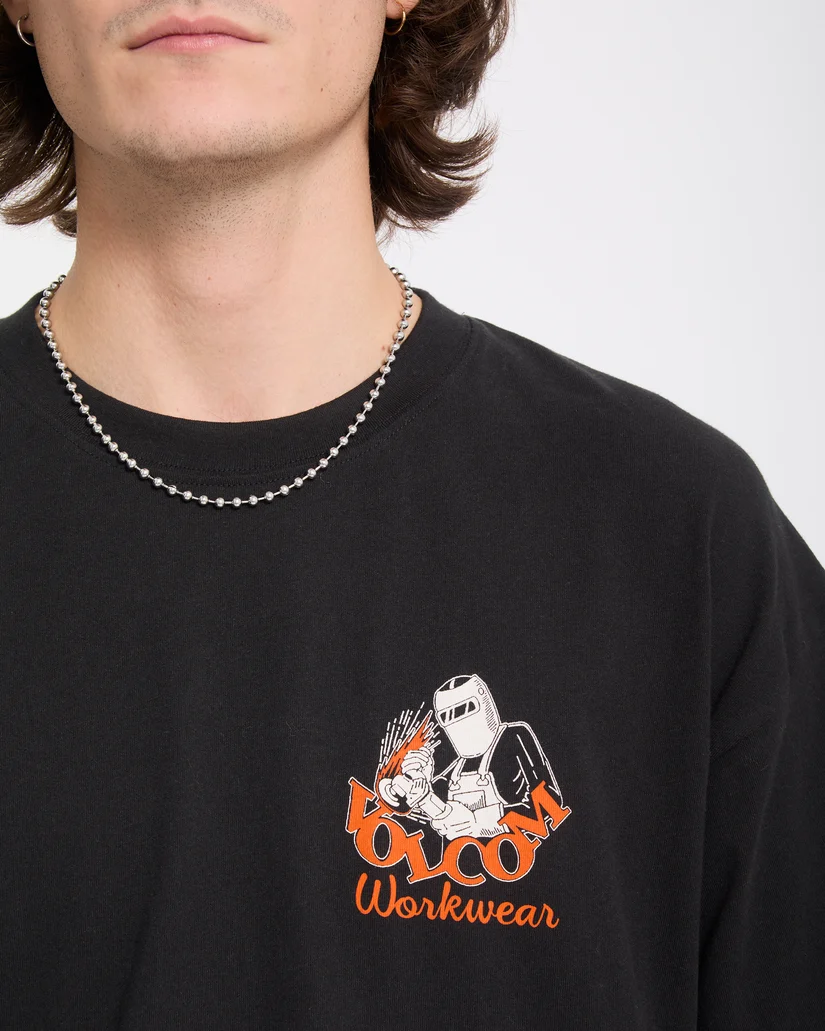 Camiseta Volcom Always Grinding Negra - Imagen 3