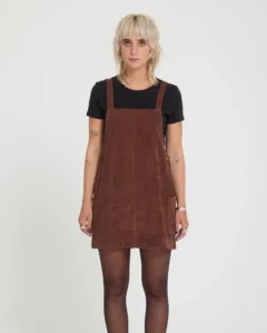 Vestido Volcom Power Corduroy Marrón