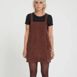 Vestido Volcom Power Corduroy Marrón