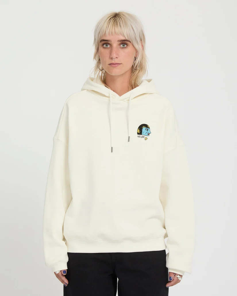 Sudadera Volcom con capucha Radical Daze Up Blanca - Imagen 2