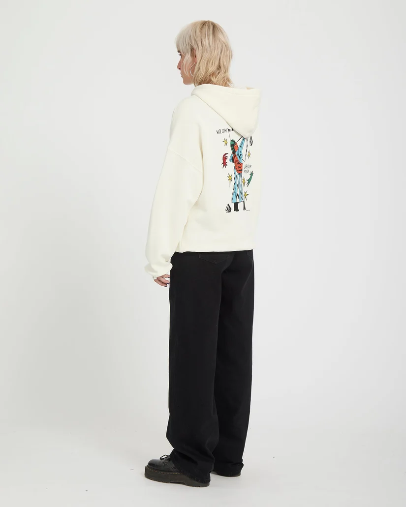 Sudadera Volcom con capucha Radical Daze Up Blanca - Imagen 5