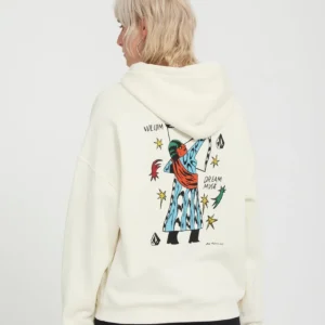 Sudadera Volcom con capucha Radical Daze Up Blanca