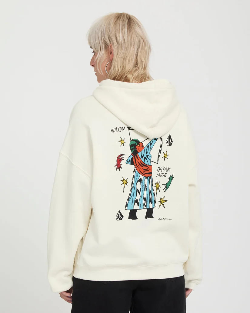 Sudadera Volcom con capucha Radical Daze Up Blanca
