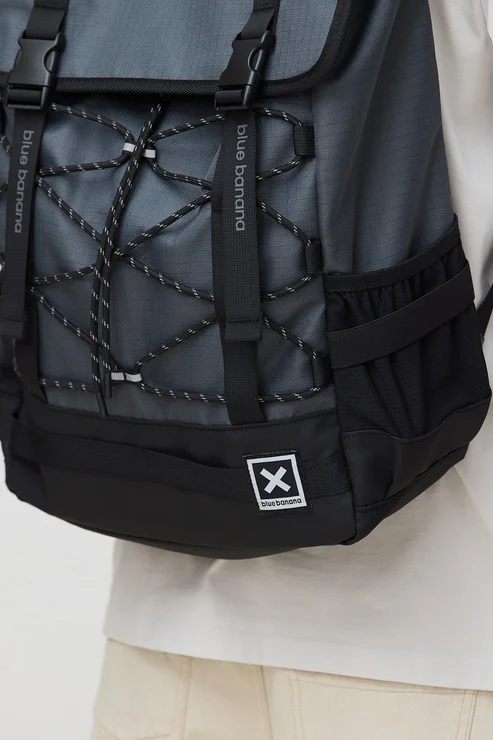 Mochila Blue Banana Unisex Adventure Negra - Imagen 6