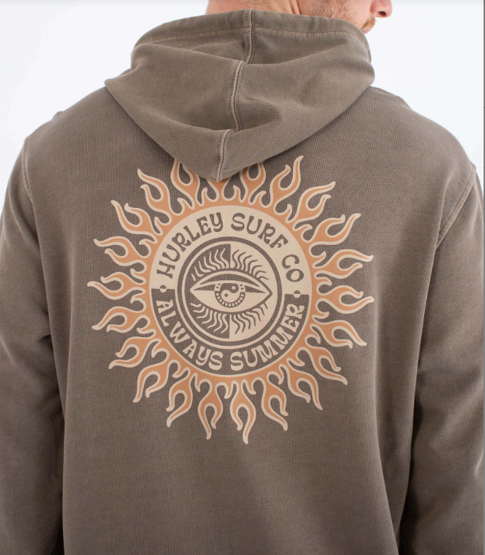 Sudadera Hurley Naturals Po Marrón - Imagen 3
