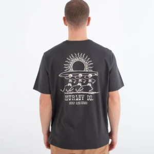 Camiseta Hurley Struttin Bones Negra