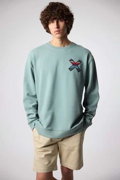 Sudadera Blue Banana Unisex Classic Verde - Imagen 3