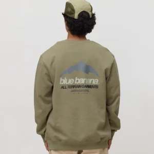 Sudadera Blue Banana Unisex Mountain Verde