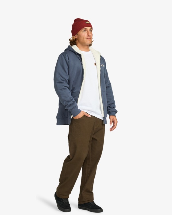 Sudadera Billabong Sherpa Azul - Imagen 5