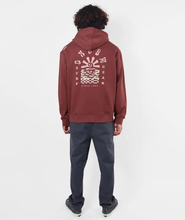 Sudadera Oxbow Stoked Granate - Imagen 3