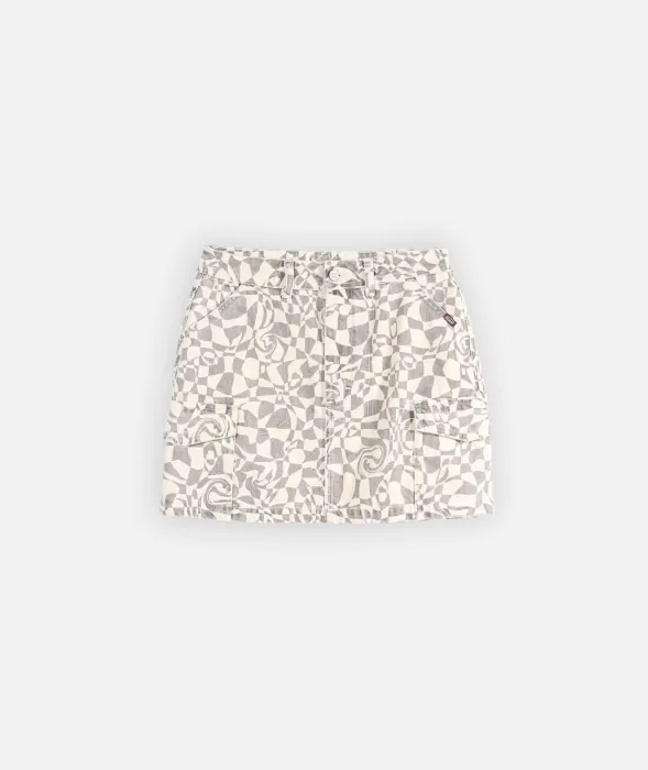 Minifalda Oxbow Twist Beige - Imagen 7