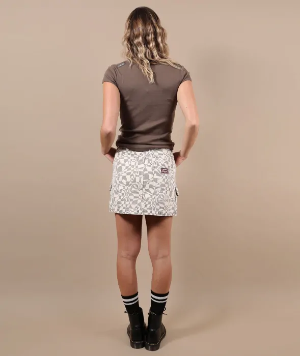 Minifalda Oxbow Twist Beige - Imagen 2