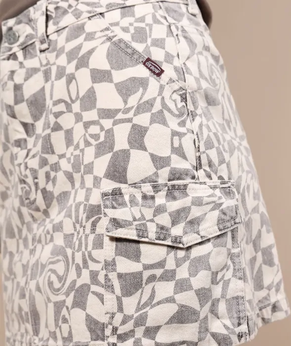 Minifalda Oxbow Twist Beige - Imagen 5