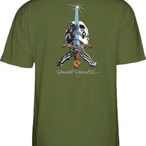 Camiseta Powell Peralta Skull Sword Verde
