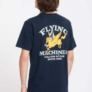 Camiseta Volcom Flying Machine Aul Marino
