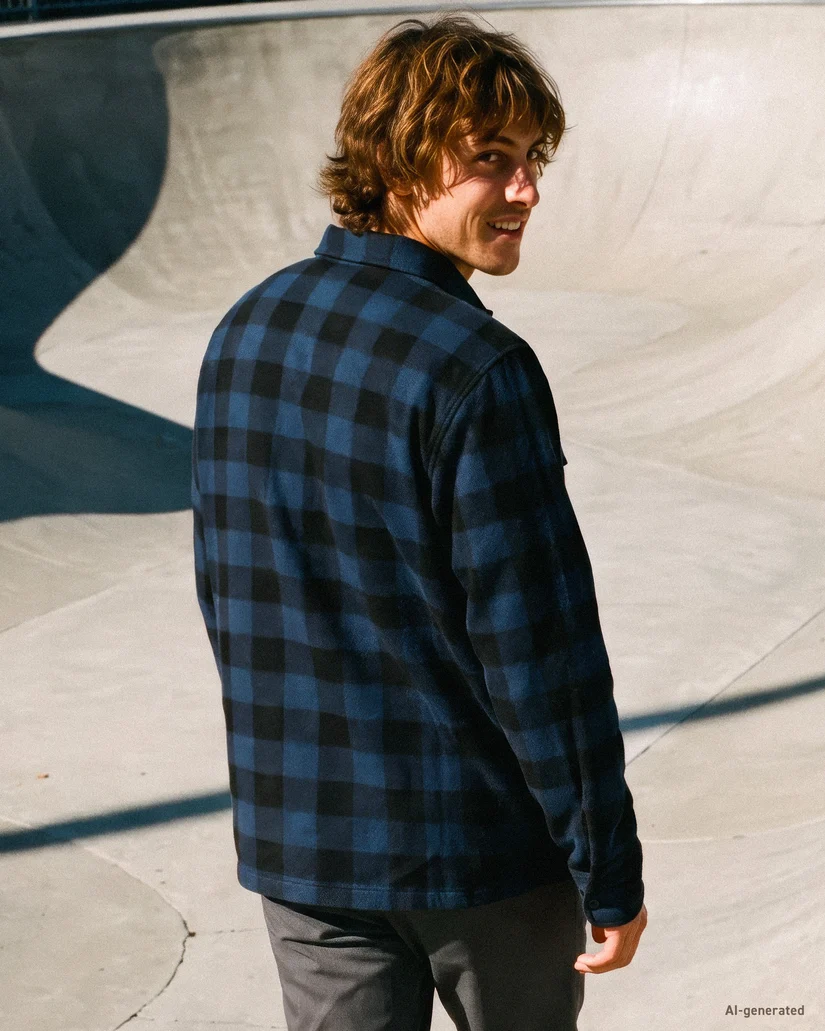 Sobrecamisa Volcom Bowered II Azul Marino - Imagen 4